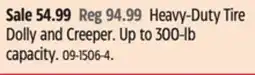 Canadian Tire Heavy-Duty Tire Dolly and Creeper offer
