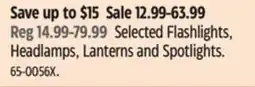 Canadian Tire Selected Flashlights, Headlamps, Lanterns and Spotlights offer