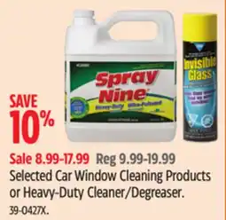 Canadian Tire Selected Car Window Cleaning Products or Heavy-Duty Cleaner/Degreaser offer