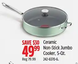 Canadian Tire T-fal Ceramic Non-Stick Jumbo Cooker, 5-Qt offer