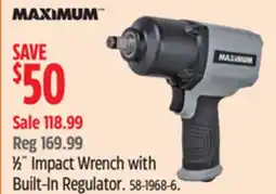 Canadian Tire MAXIMUM ½ Impact Wrench with Built-In Regulator offer