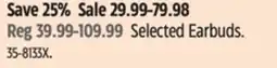 Canadian Tire Selected Earbuds offer
