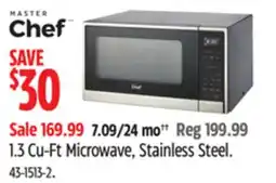 Canadian Tire 1.3 Cu-Ft Microwave, Stainless Steel offer