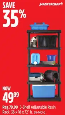 Canadian Tire S-Shelf Adjustable Resin Rack offer