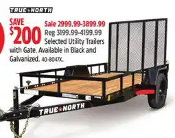 Canadian Tire Selected Utility Trailers with Gate offer