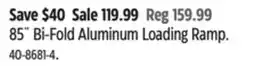 Canadian Tire 85 Bi-Fold Aluminum Loading Ramp offer