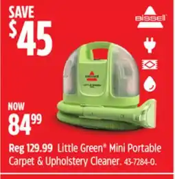 Canadian Tire Bissell Little Green Mini Portable Carpet & Upholstery Cleaner offer