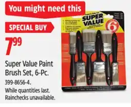 Canadian Tire Super Value Paint Brush Set, 6-Pc offer