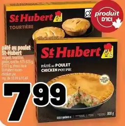 Metro St Hubert chicken pot pie offer