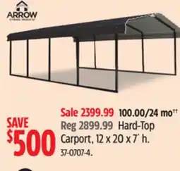 Canadian Tire Hard-Top Carport offer