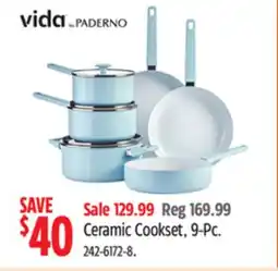 Canadian Tire Paderno Ceramic Cookset, 9-Pc offer