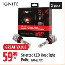 Canadian Tire Selected LED Headlight Bulbs offer