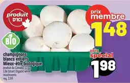 Metro Life Smart Organic white mushrooms offer