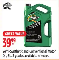 Canadian Tire Semi-Synthetic and Conventional Motor Oil offer