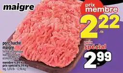 Metro porc haché maigre offer