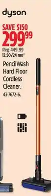Canadian Tire PencilWash Hard Floor Cordless Cleaner offer