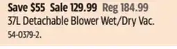 Canadian Tire Mastercraft 37L Detachable Blower Wet/Dry Vac offer