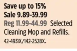 Canadian Tire Swiffer Selected Cleaning Mop and Refills offer