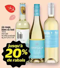 Metro vin rouge, blanc ou rosé offer