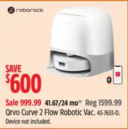 Canadian Tire Qrvo Curve 2 Flow Robotic Vac offer