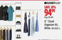Canadian Tire 12 Closet Organizer Kit, White offer