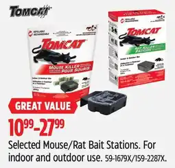 Canadian Tire Selected Mouse/Rat Bait Stations. For indoor and outdoor use offer