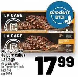 Metro La Cage back ribs offer