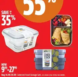 Canadian Tire Selected Ello Food Storage Sets offer