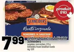 Metro Schneiders ronds de saucisse à déjeuner offer