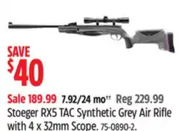 Canadian Tire Stoeger RX5 TAC Synthetic Grey Air Rifle with 4 x 32mm Scope offer