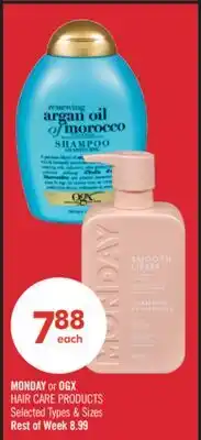 Shoppers Drug Mart MONDAY or OGX HAIR CARE PRODUCTS offer