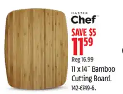 Canadian Tire MASTER Chef 11 x 14 Bamboo Cutting Board offer