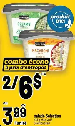 Metro Selection salad offer