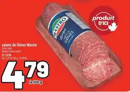 Metro Mastro salami de Gênes offer