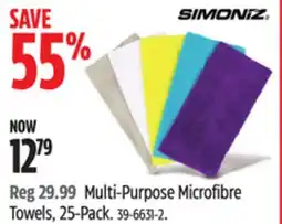 Canadian Tire Multi-Purpose Microfibre Towels offer