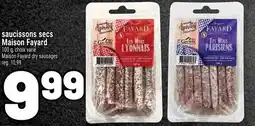 Metro Maison Fayard dry sausages offer