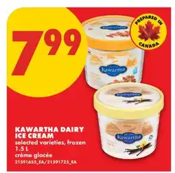 No Frills KAWARTHA DAIRY ICE CREAM offer