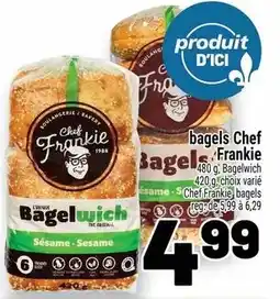 Metro Chef Frankie bagels offer