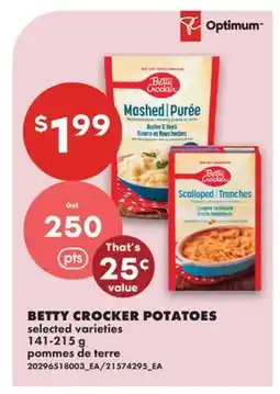 No Frills BETTY CROCKER POTATOES offer