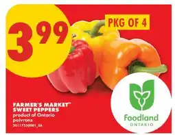 No Frills FARMER'S MARKET SWEET PEPPERS, PKG OF 4 offer