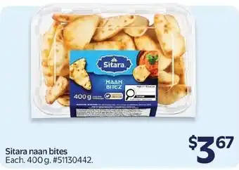 Sitara naan bites