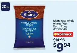 Walmart Sitara whole wheat flour offer