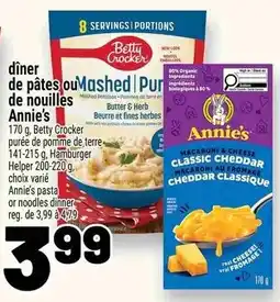 Metro Annie's pasta or noodles dinner offer