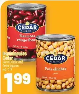 Metro Cedar legumes offer