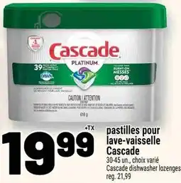 Metro Cascade dishwasher lozenges offer