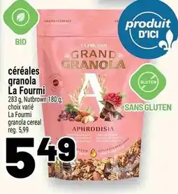 Metro La Fourmi granola cereal offer