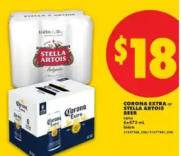 No Frills CORONA EXTRA or STELLA ARTOIS BEER offer