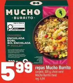 Metro Muchoburrito chicken enchilada bowl offer