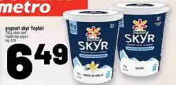 Metro Yoplait skyr offer