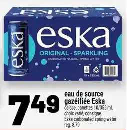 Metro eska carbonated spring water offer